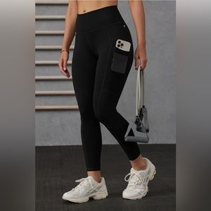 SOLD - Fabletics On-The-Go PowerHold® High-Waisted Leggings - Black - L